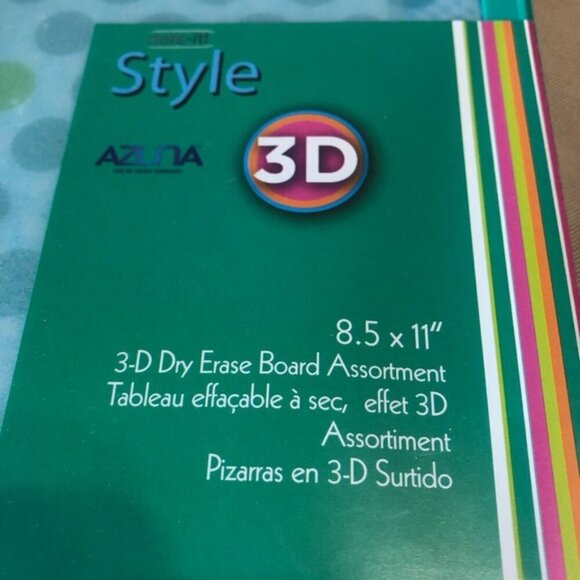 Teal and Yellow 3D Dry Erase Boards - Picture 5 of 5